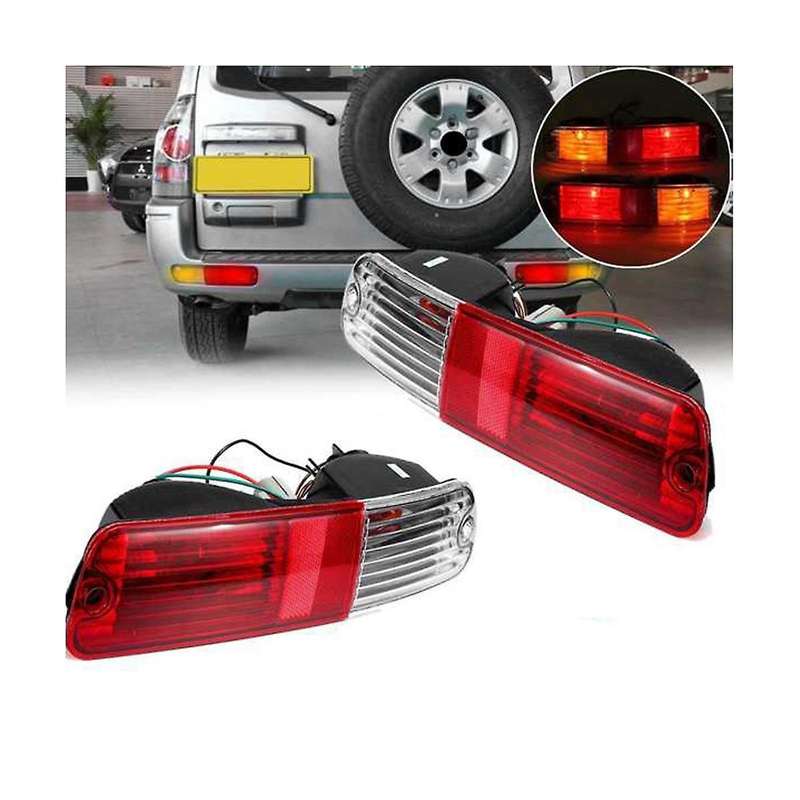 Car Left Rear Bumper Fog Light Parking Warning Light Reflector Taillights for Montero V73 V77 02-06