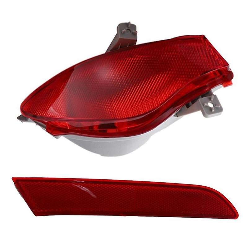 Car Left Rear Bumper Reflector Lights for CX7 -7 2008-2015 Tail Fog Light Housing Red Lens