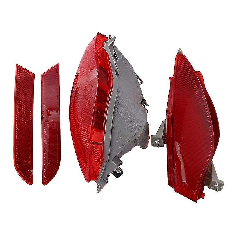 Car Left Rear Bumper Reflector Lights for CX7 -7 2008-2015 Tail Fog Light Housing Red Lens