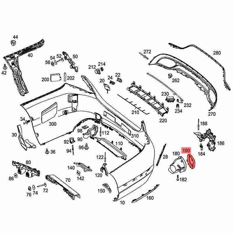 Car Left Rear Exhaust Pipe Trim Bezel Tailpipe Cover Trim A2058852221 for W177 W238 W205