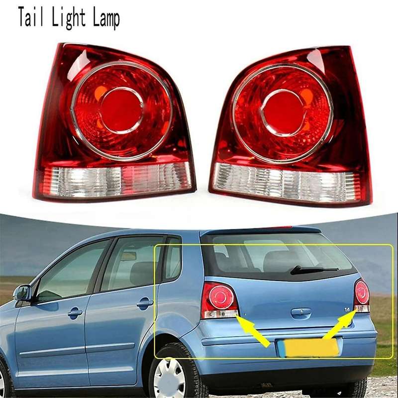 Car Left Rear Tail Light Lamp Housing Warning Bumper Light for 9N 9N3 Hatchback 2006-2010 6Q6945095A