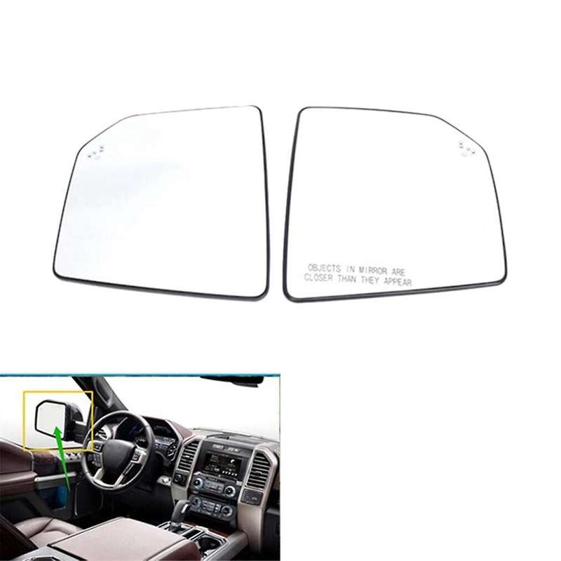 Car Left Rearview Mirror Glass Heated with Blind Spot for Pickup Truck 2015-2022 Car Accessories