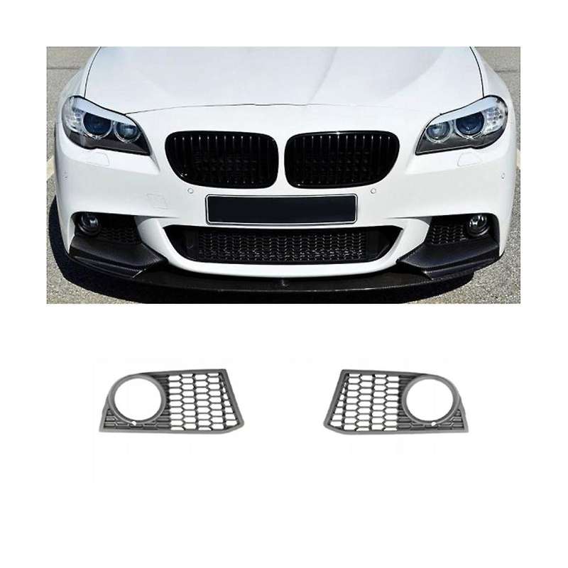 Car Left Right Bumper Fog Light Lamp Grill 51117906197 51117906198 for 5 Series F10 F11 2011-2016