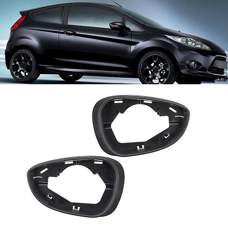 Car Left Side Door Wind Rearview Mirror Cover Frame for Ford Fiesta Mk7 2009-2017