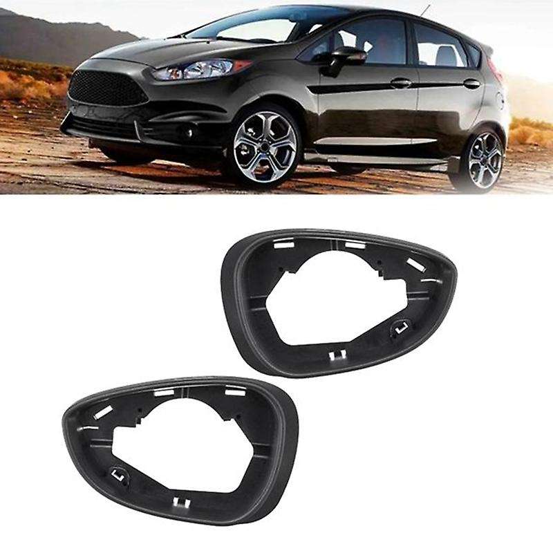 Car Left Side Door Wind Rearview Mirror Cover Frame for Ford Fiesta Mk7 2009-2017