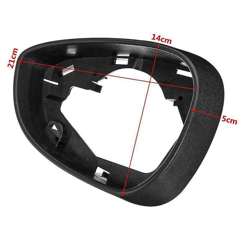 Car Left Side Door Wind Rearview Mirror Cover Frame for Ford Fiesta Mk7 2009-2017
