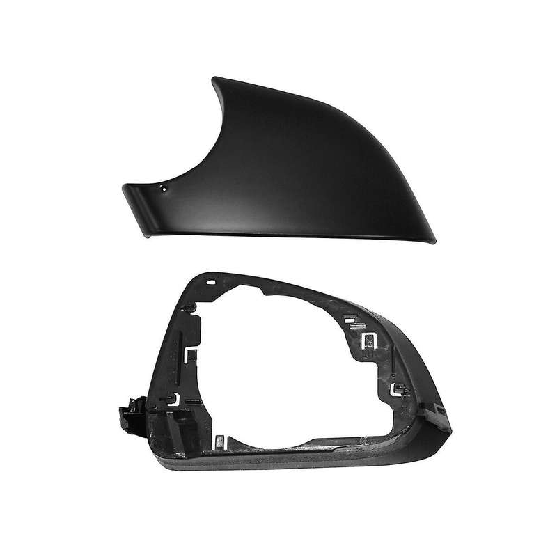 Car Left Side Door Mirror Lower Cover with Frame Black for Model 3 2017-2021
