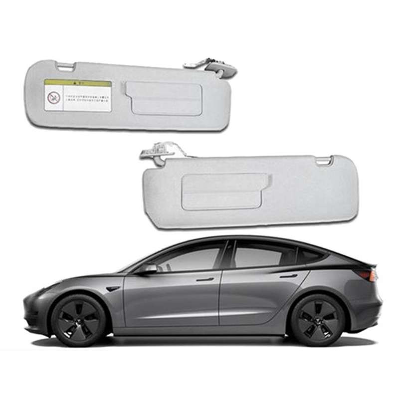 Car Left Side Drive Sunvisor Sunshade for Model 3 2017-2023 Sun Visor with Mirror Light 149040631d 1