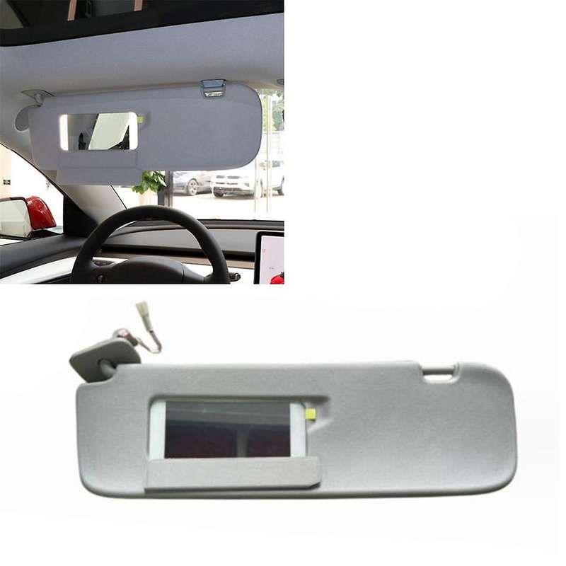 Car Left Side Drive Sunvisor Sunshade for Model 3 2017-2023 Sun Visor with Mirror Light 149040631d 1