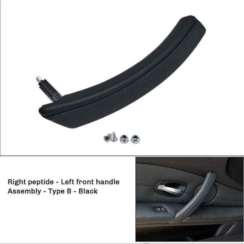 Car Left Side Front Door Inner Pull Handle Armrest Cover Assembly 51416983667 for E60 E61 2006-2010