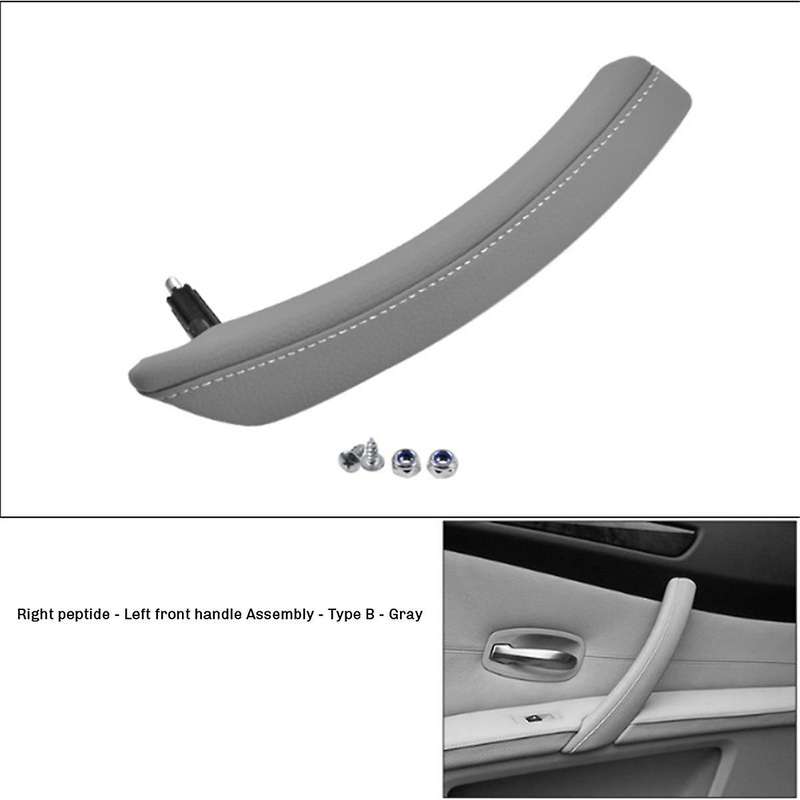 Car Left Side Front Door Inner Pull Handle Armrest Cover Assembly 51416983667 for E60 E61 2006-2010