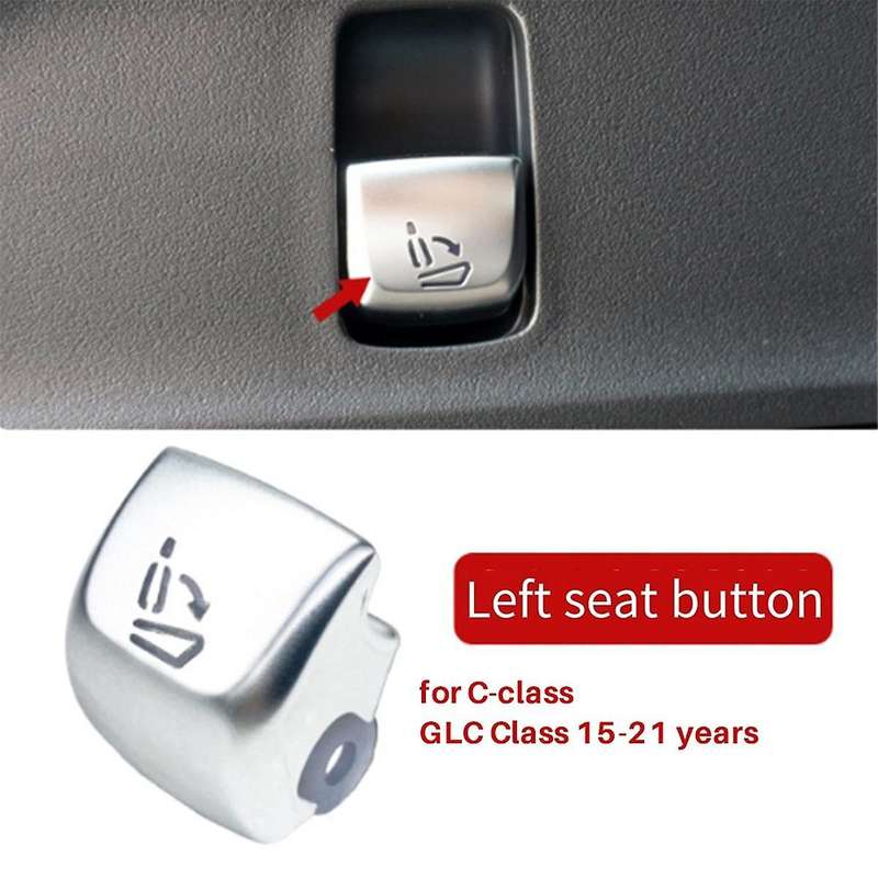 Car Left Side Seat Switch Button Repair Button Cover for - C-Class W205 GLC W253 2015-2021 Seat Butt
