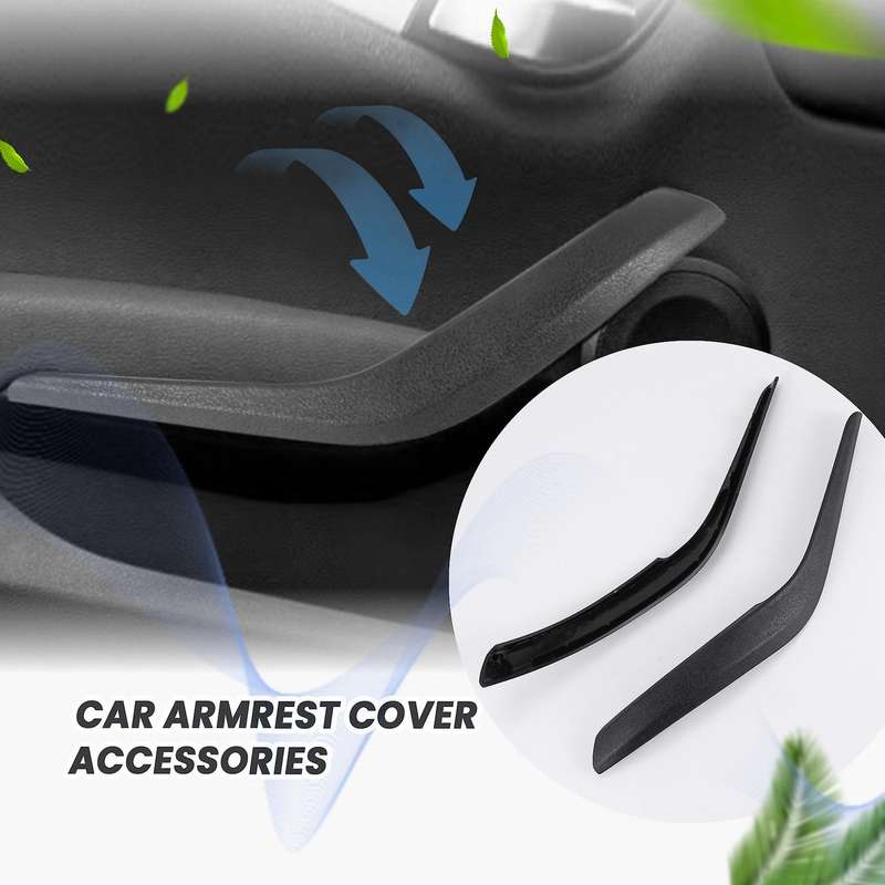 Car Left/Right Inner Door Handle Cover Compatible Bmw X1 E84 2010-2016 Black