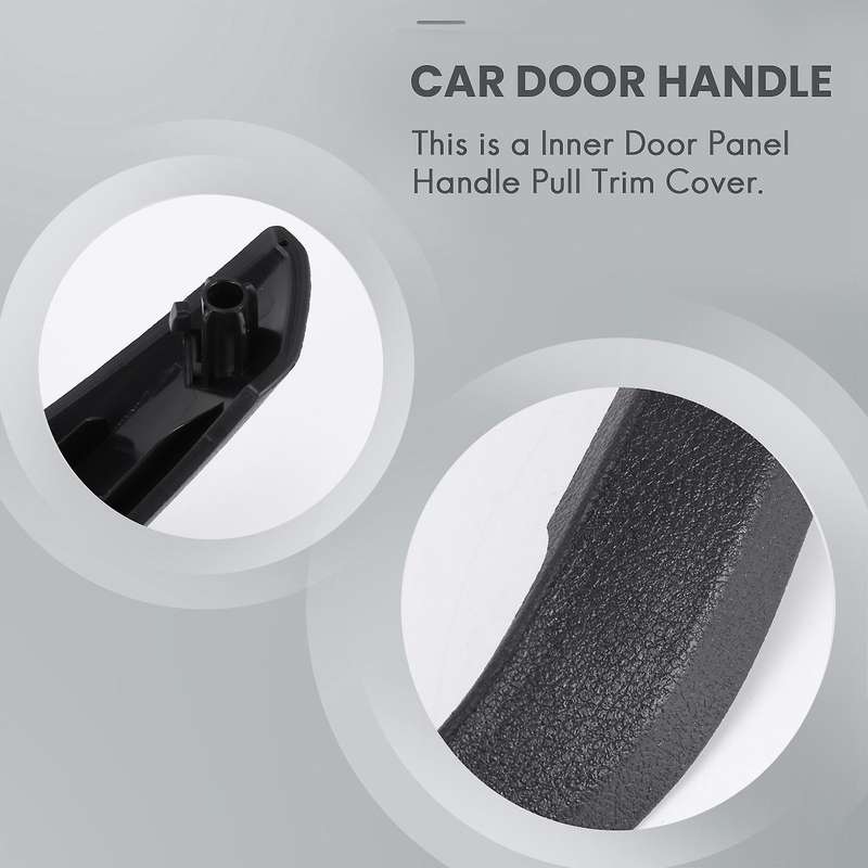 Car Left/Right Inner Door Handle Cover Compatible Bmw X1 E84 2010-2016 Black