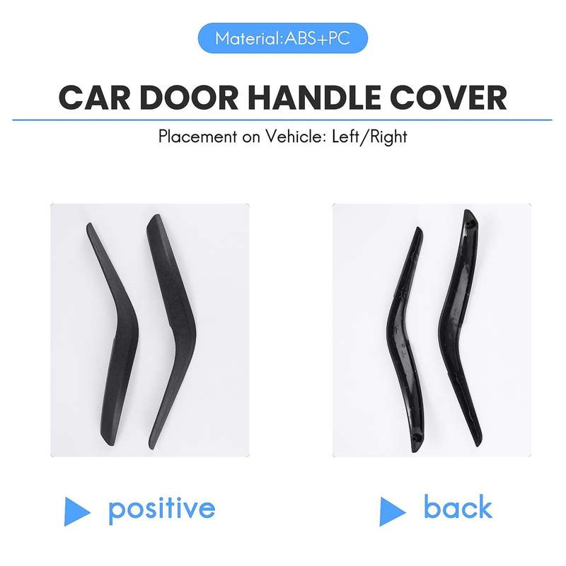 Car Left/Right Inner Door Handle Cover Compatible Bmw X1 E84 2010-2016 Black