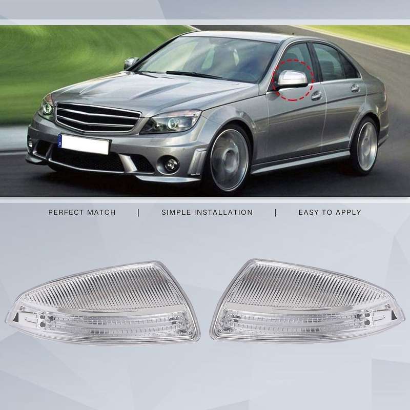 Car Left+right Led Rearview Mirror Turn Signal Light for - W639 W204 S204 A2048200721 A2048200821