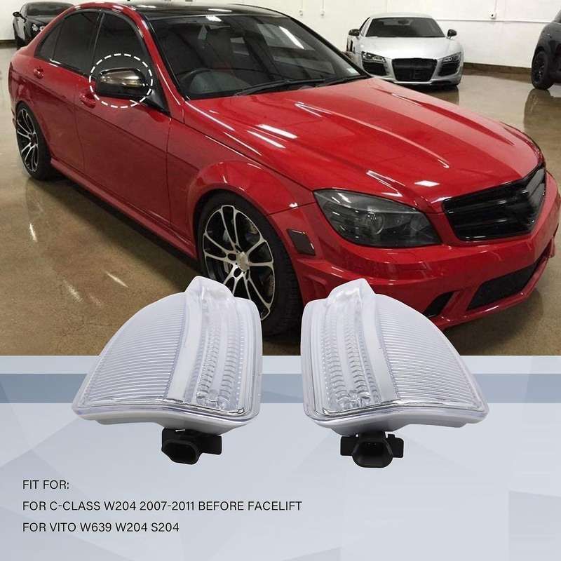 Car Left+right Led Rearview Mirror Turn Signal Light for - W639 W204 S204 A2048200721 A2048200821