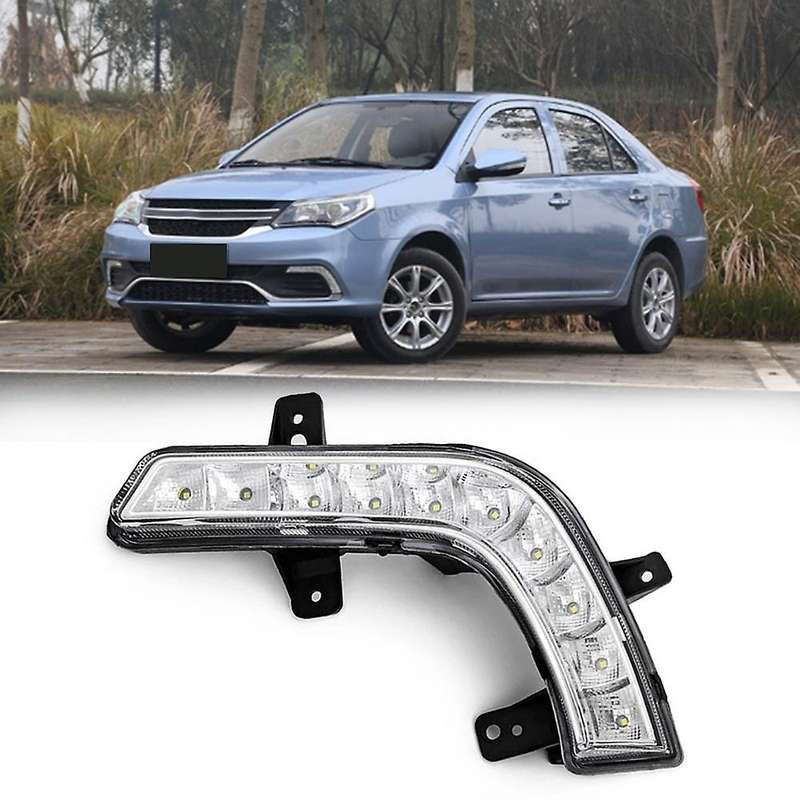 Car Left/Right Front Front LED Fog Light Daytime Running Light Front Fog Lamp for Geely GC6/ 16-19
