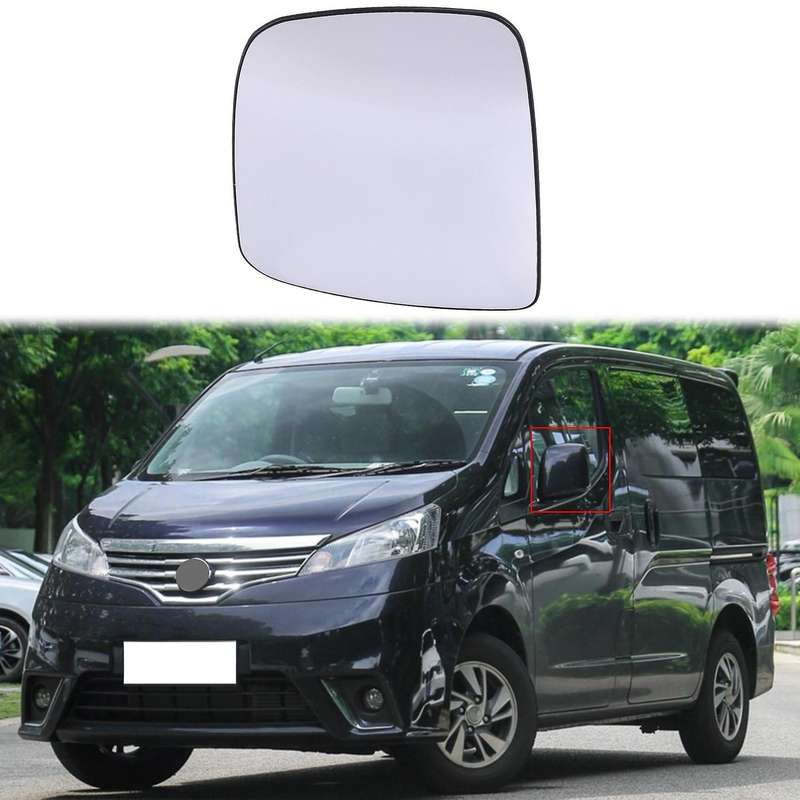 Car Left-Side Heated Glass Rearview Mirror Side-Wing Rearview Mirror for NV200 2010-2018