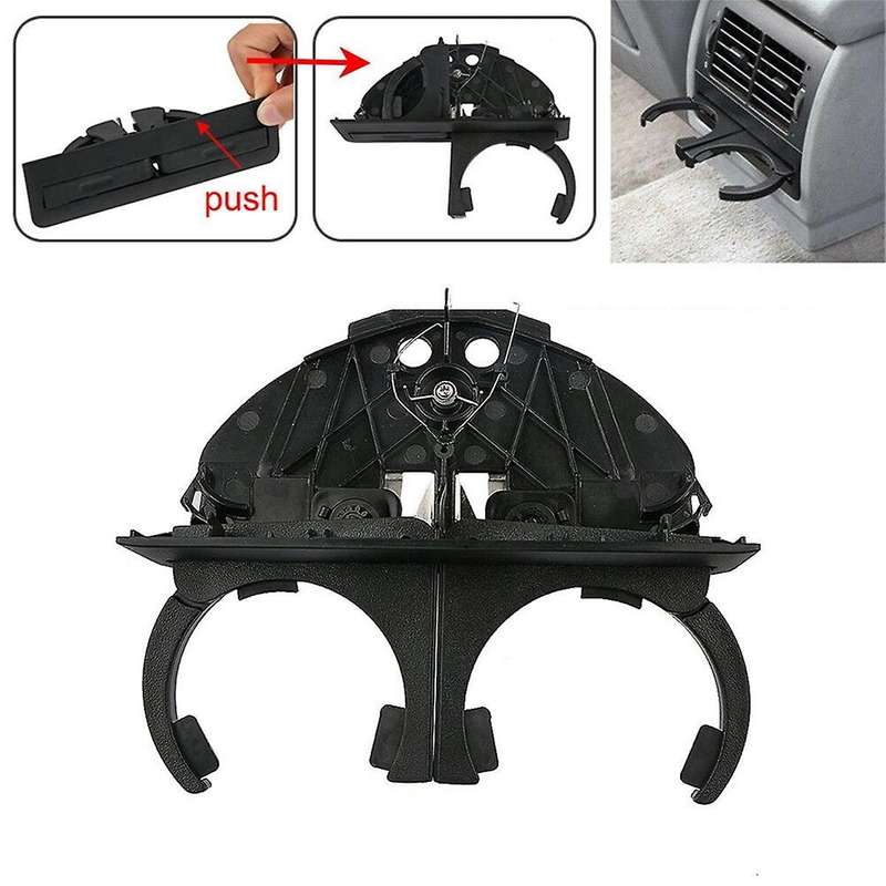 Car Lhd Front + Rear Retractable Cup Holder Water Cup Holder for E39 525i 525i 1996-2003 51168190205