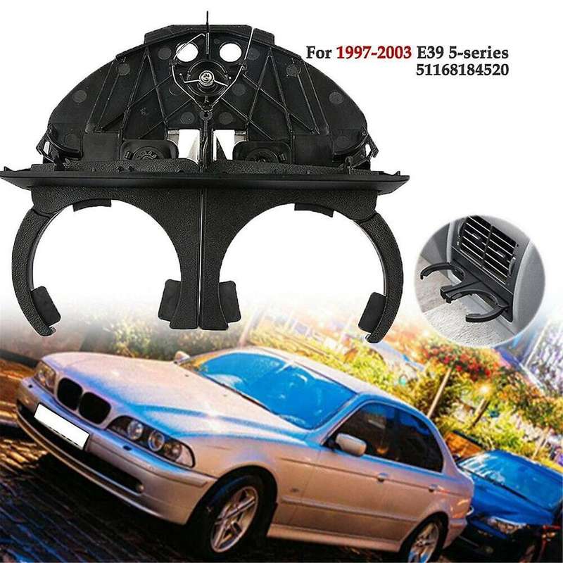 Car Lhd Front + Rear Retractable Cup Holder Water Cup Holder for E39 525i 525i 1996-2003 51168190205