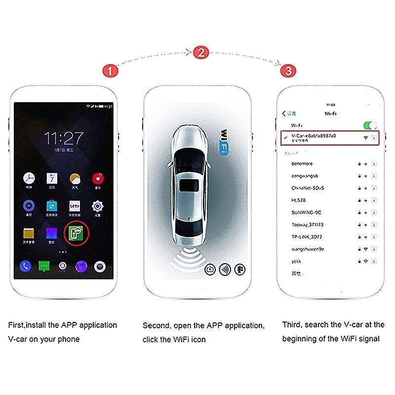 Car License Plate Frame Rear View Reverse Backup Night Vision Reversing Auto Parking Hd Camera for E
