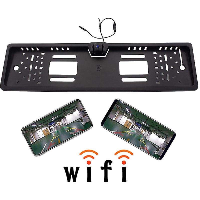 Car License Plate Frame Rear View Reverse Backup Night Vision Reversing Auto Parking Hd Camera for E