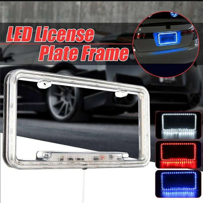 Car License Plate Frame 12V LED for U.S. Standard Truck Vehicle Accessories
