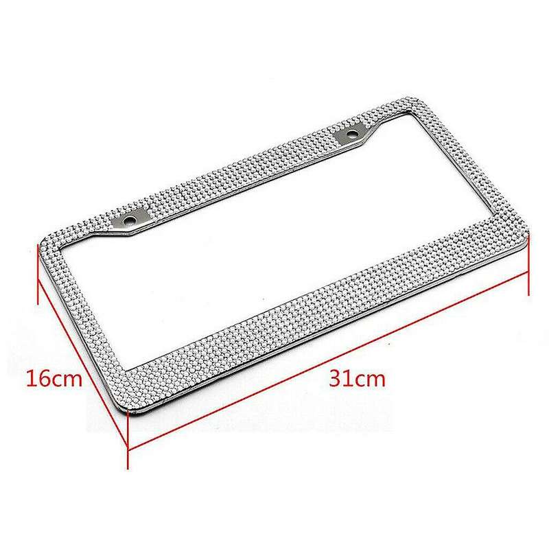 Car License Plate Frames for Luxury Rhinestone Frame Cover License Plate Frame