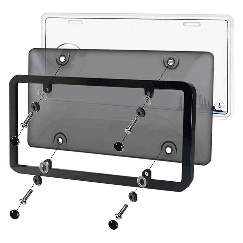 Car License Plate Frame Shield License Plate Holder License Plate Protection Car License Accessories