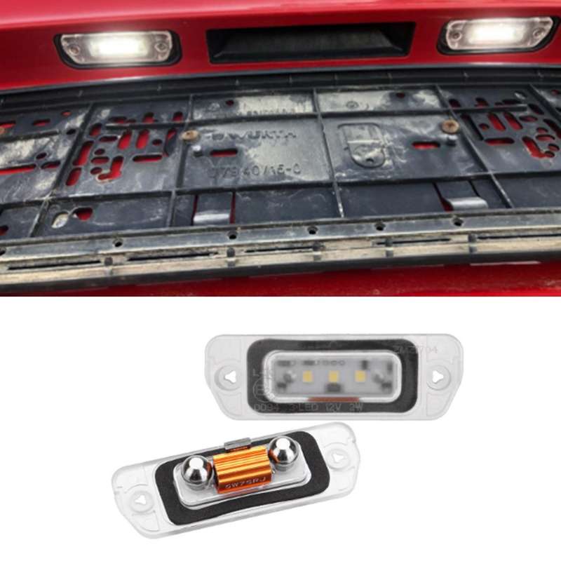 Car License Plate Light Led Number Plate Light for ML450 ML500 550 ML63 License Plate Lamp White