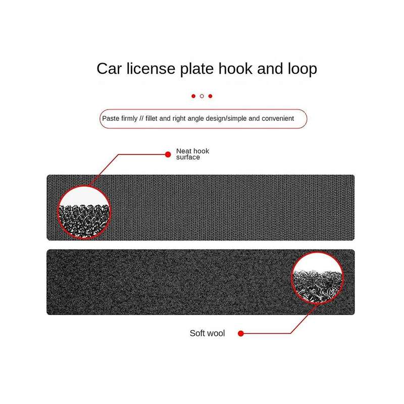 Car License Plate Holder In, Self Adhesive Weatherproof Adhesive Universal Car License Plate Holder