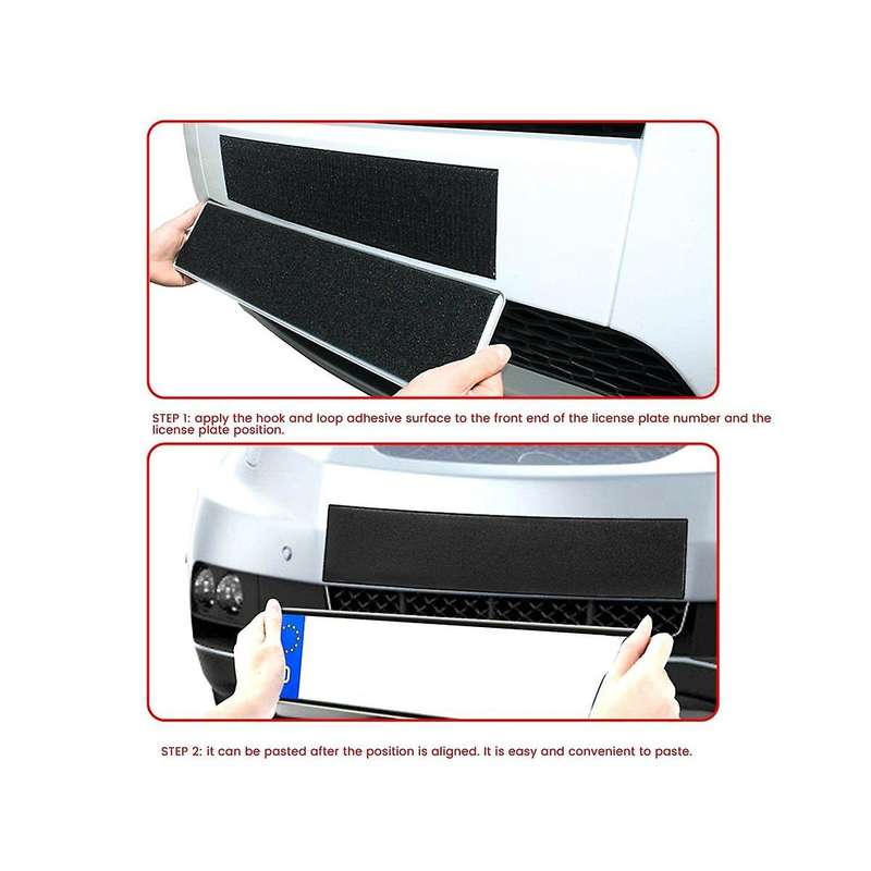 Car License Plate Holder In, Self Adhesive Weatherproof Adhesive Universal Car License Plate Holder