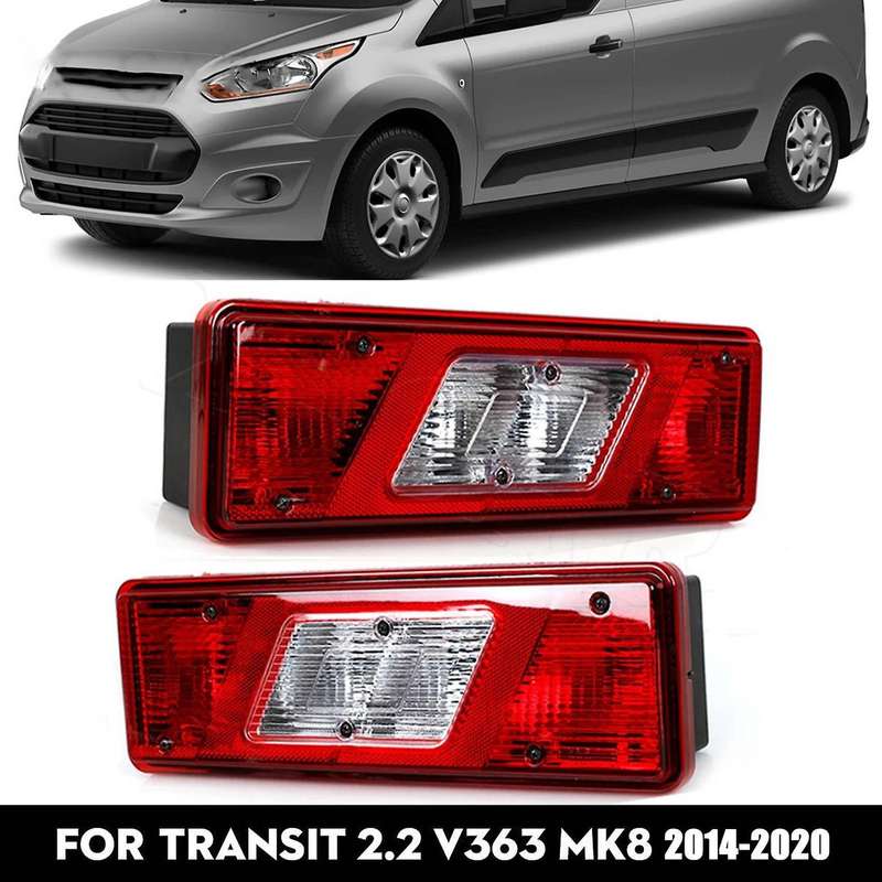 Car Light Tail Light Rear Brake Light Signal Lamp with Bulb for Transit 2.2 V363 MK8 2014-2020 BK31-