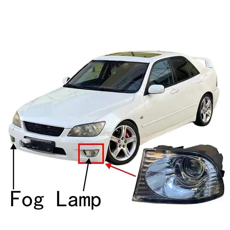 Car Lights for Alteza for IS200 IS300 1998-2005 Car Bumper Reflector Lamp Front Grille Driving Fog L