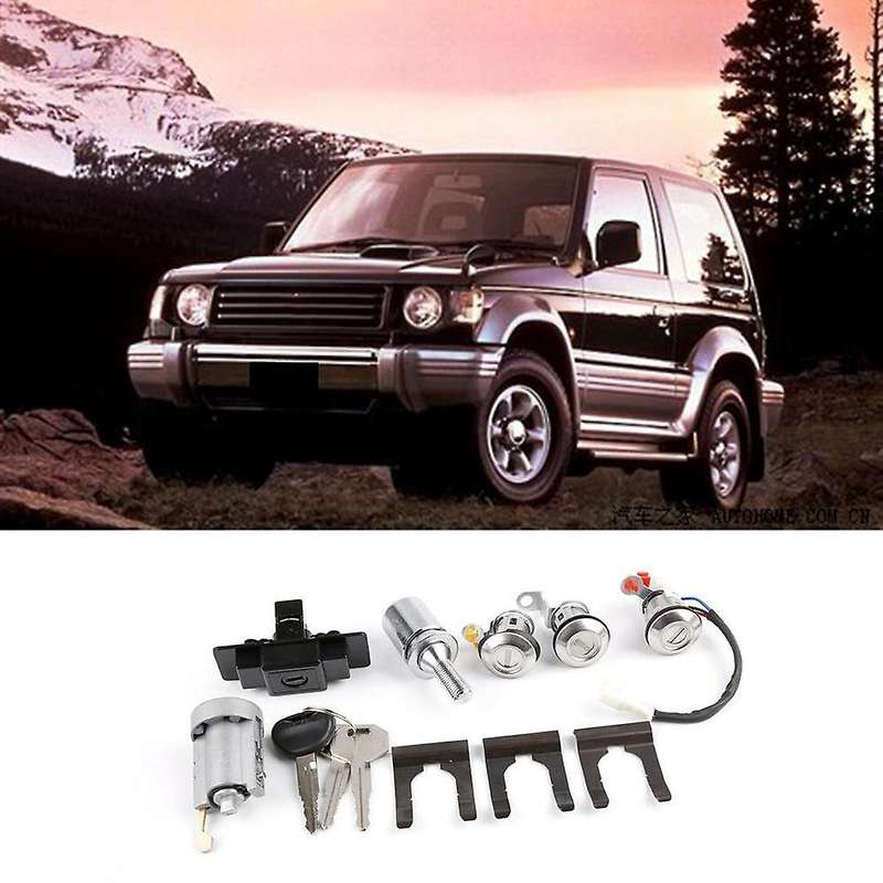 Car Lock Cylinder & Key for Montero Mk2 V31 V32 Mr259744