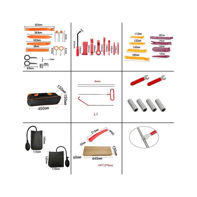 Car Long-distance Hook Tool Stainless Steel Pole Car Self-driving Emergency Tool Rocker Tool Kit