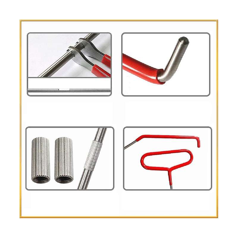 Car Long-distance Hook Tool Stainless Steel Pole Car Self-driving Emergency Tool Rocker Tool Kit