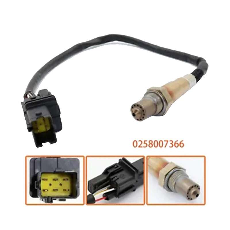 Car LSU4.2 Wide Band O2 Sensor 0258007366 30-4100 for AEM 30-2001 UEGO Wideband Air Fuel Ratio Gauge