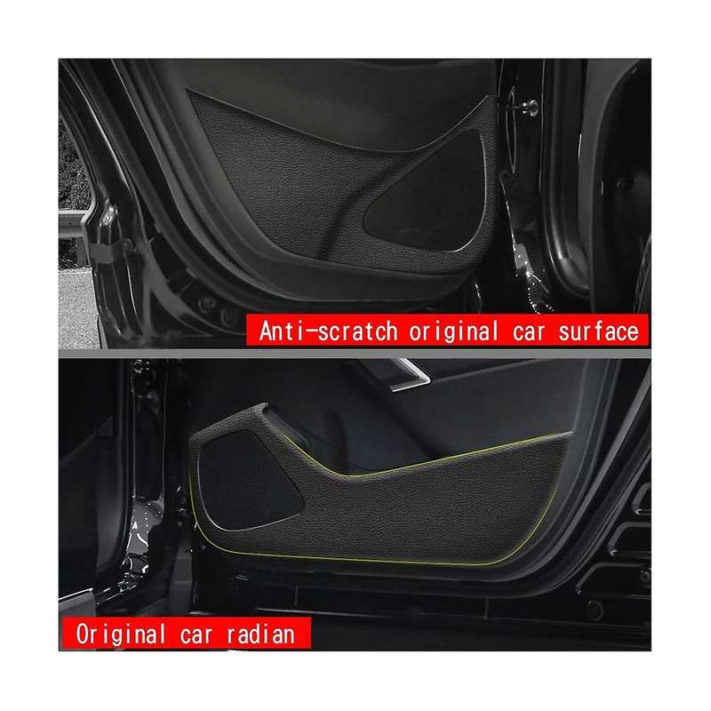 Car Lychee Leather Door Protector Pad Door Plank Anti- Pad Anti-dirty Mat Cover for 2022+ Rhd