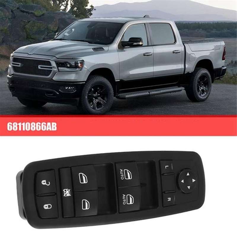 Car Master Power Window Switch Front Left Driver Side for Dodge Ram 1500 2013-2015 68110866aa
