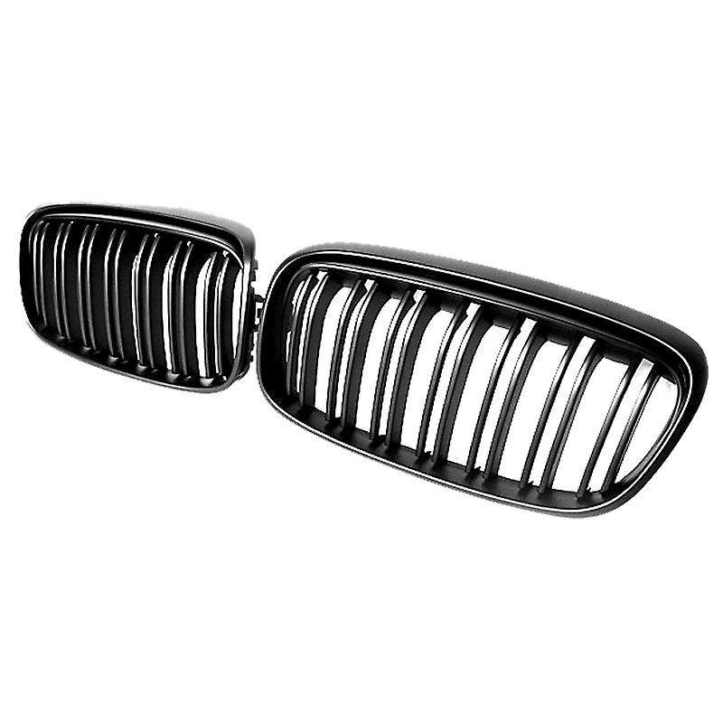 Car Matte Black Dual-Slat Grille Front Bumper Kidney Grille for- 2-Series F45 F46 2014-2016