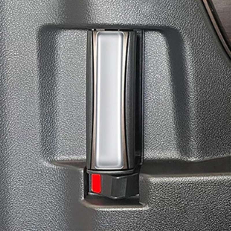 Car Matt Silver Middle Door Button Frame Trim Sticker Interior Accessories for Alphard/Vellfire 40 S