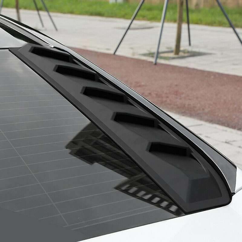 Car Matte Black ABS Window Louvers Shutters Cover for Sedan 2016-2020