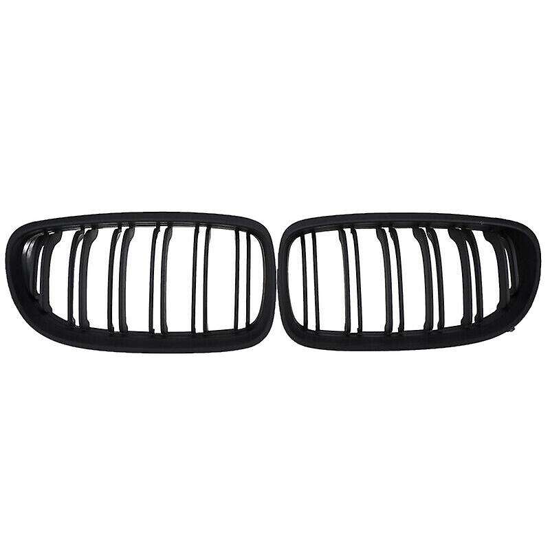 Car Matte Black Double Slat Front Kidney Grille Grill for- 3 Series E90 E91 2009 2010 2011
