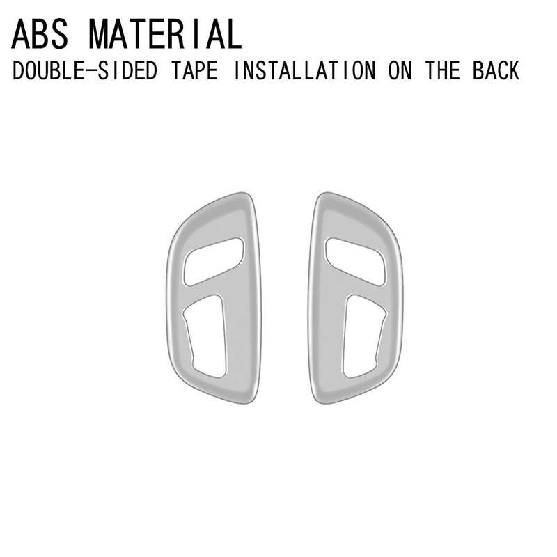 Car Matt Silver Electric Seat Button Panel Frame Interior Trim Accessories for Alphard/Vellfire 40 S