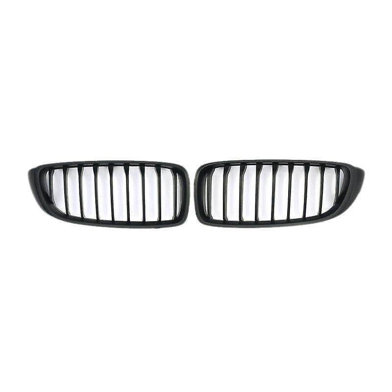 Car Matte Black Front Bumper Kidney Grille for- F32 F33 F36 420I 428I 435I 14-16