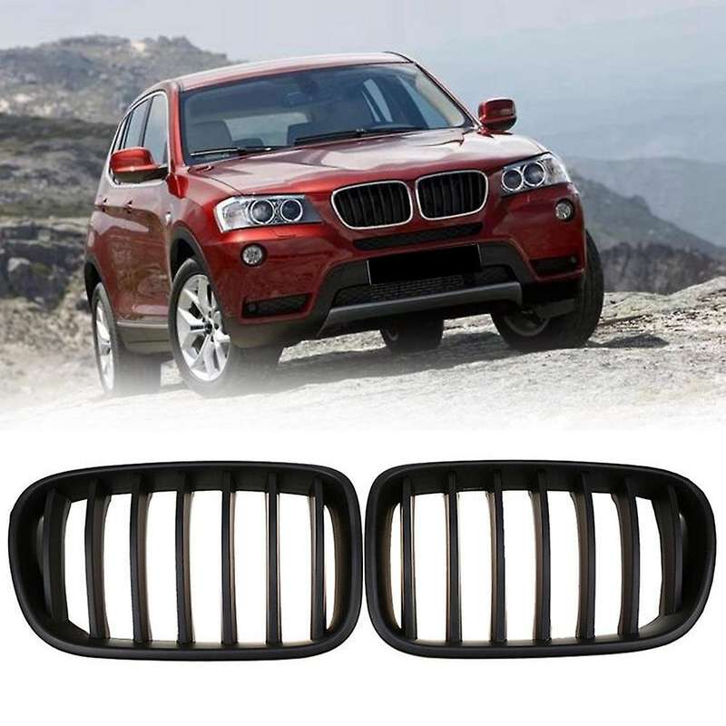 Car Matte Black Front Bumper Kidney Grille for X3 F25 2010-2014 51712297589