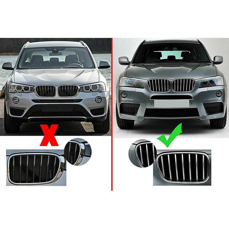 Car Matte Black Front Bumper Kidney Grille for X3 F25 2010-2014 51712297589