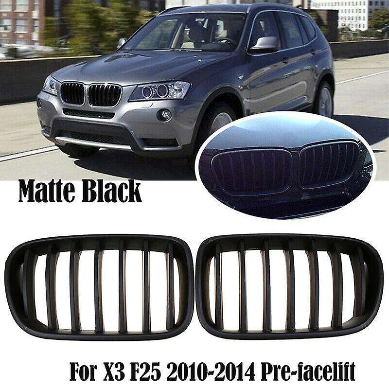 Car Matte Black Front Bumper Kidney Grille for X3 F25 2010-2014 51712297589